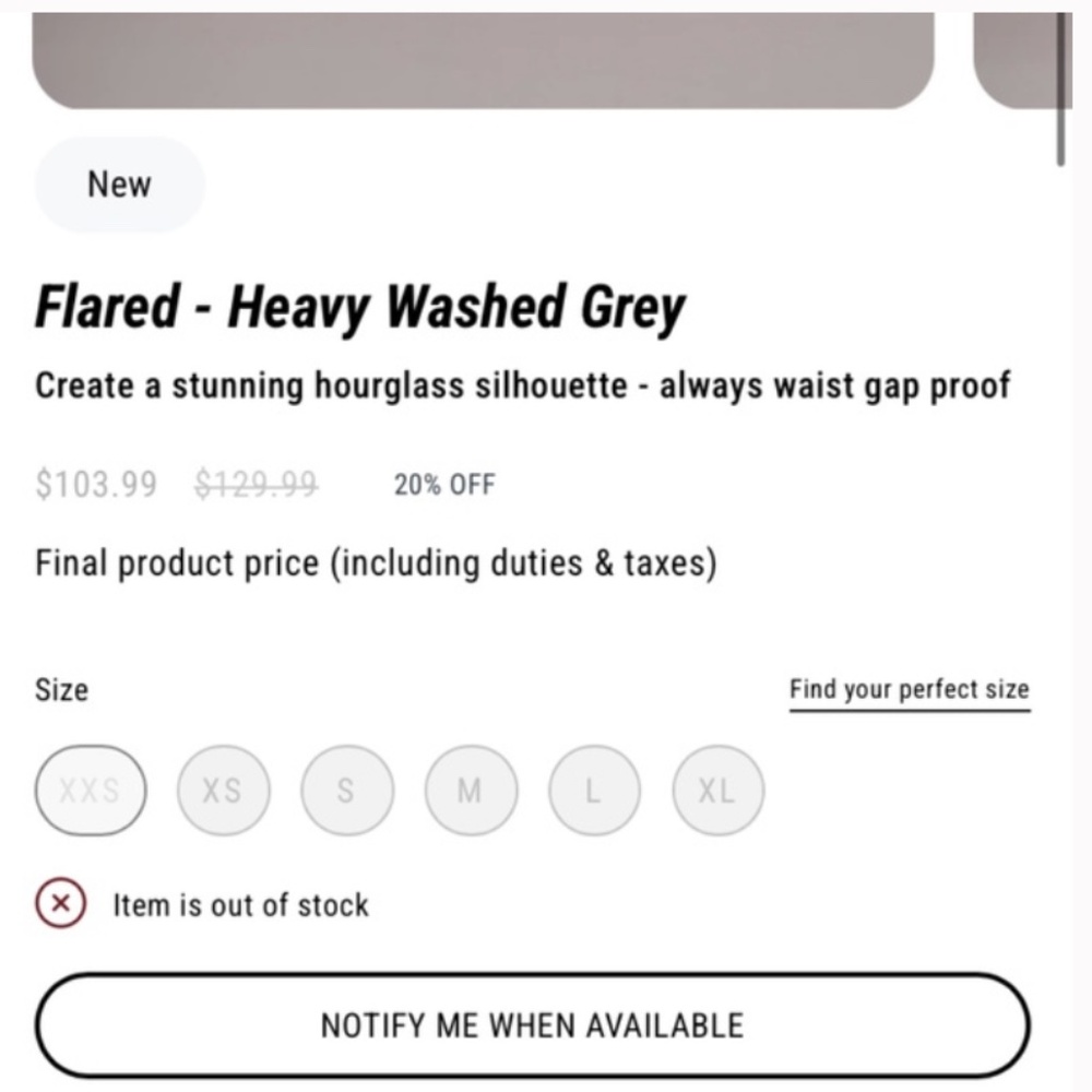 Fitjeans Flared - Heavy Washed Grey - Picture 4 of 13